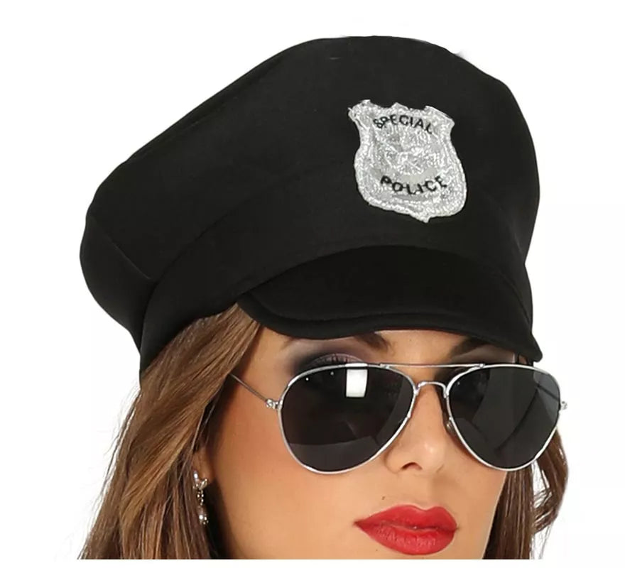 Disfraz de Policía con cremallera para mujer