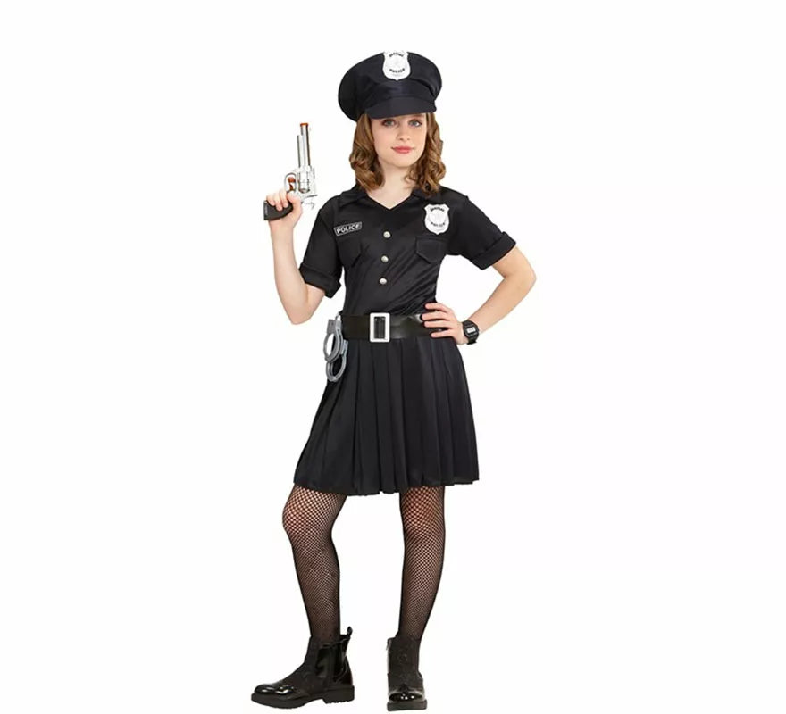 Disfraz de Policía con Gorra para niña