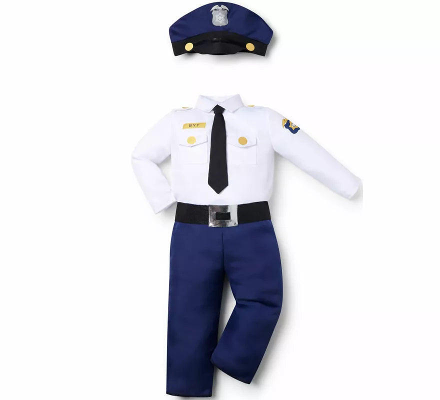 Translation missing: en.Disfraz de Policía con Sombrero para bebé