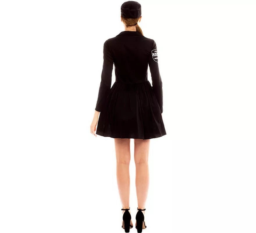 Translation missing: en.Disfraz de Policía en Vestido Negro y Amarillo para mujer