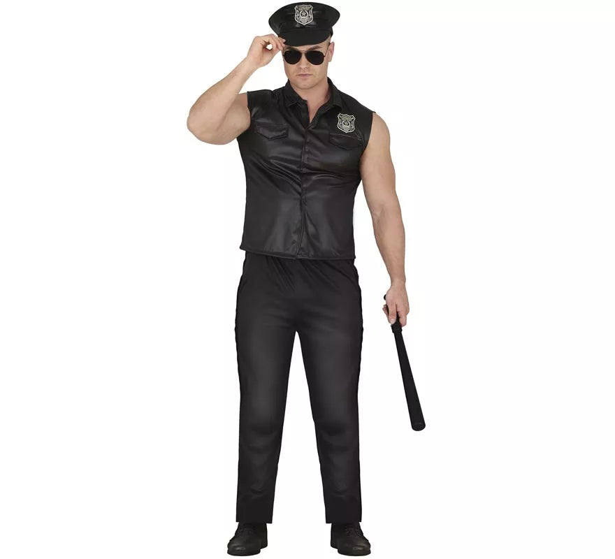 Translation missing: en.Disfraz de Policía manga corta para hombre