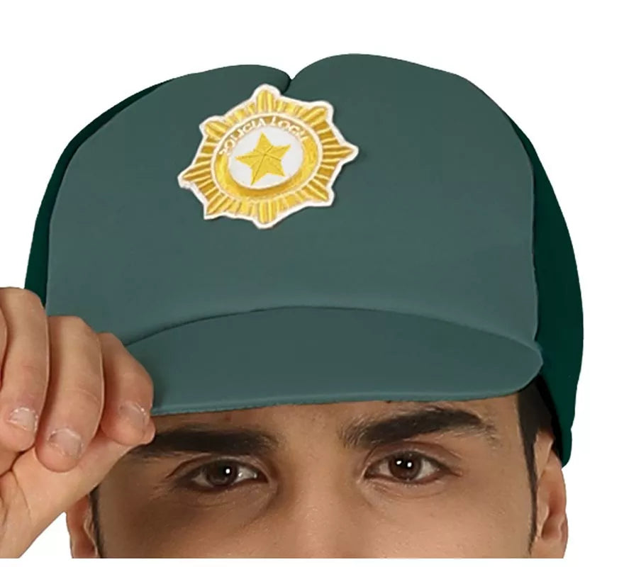 Translation missing: en.Disfraz de Policía Verde para hombre