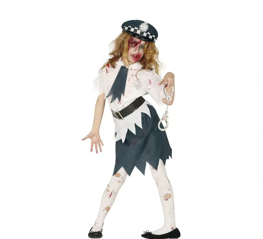 Translation missing: en.Disfraz de Policía Zombie para niña