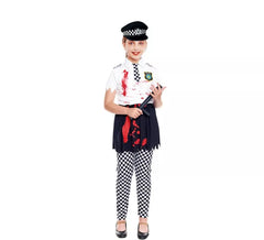 Zombie Police Costume for Girls