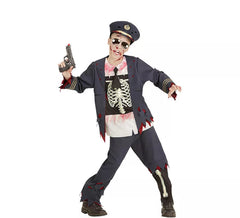Zombie Police Costume for Boys