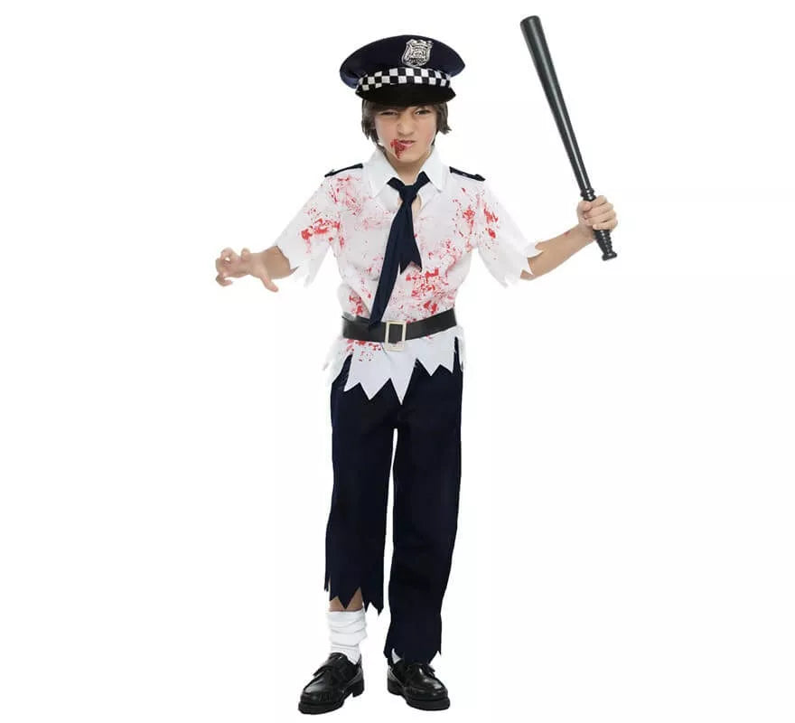 Disfraz de Policía Zombie para niño
