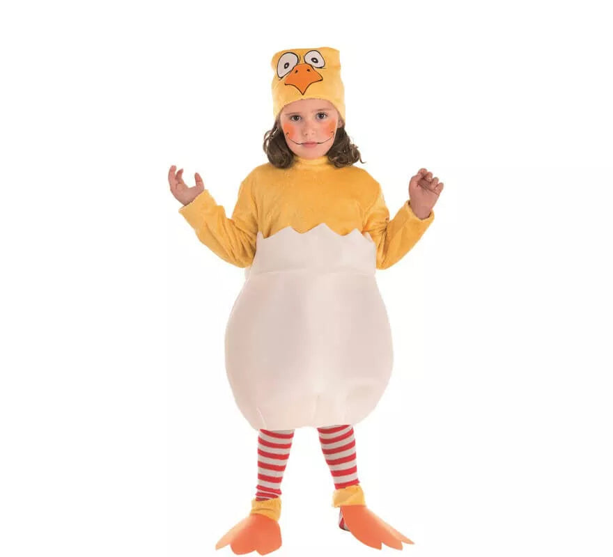 Disfraz de Pollito en el Cascarón para niños
