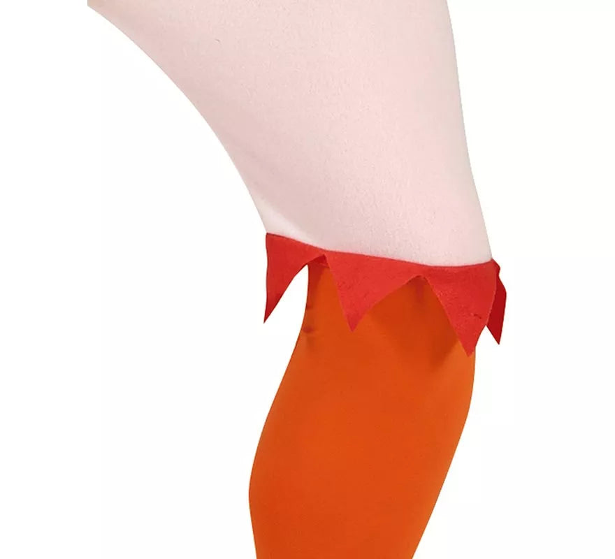 Disfraz de Pollo blanco con capucha para hombre
