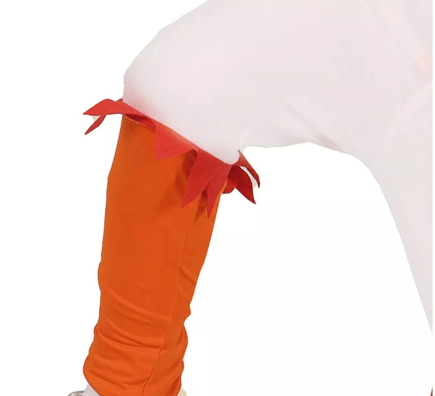Disfraz de Pollo blanco con capucha para niños