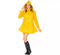 Disfraz de Poncho Chubasquero amarillo para adultos
