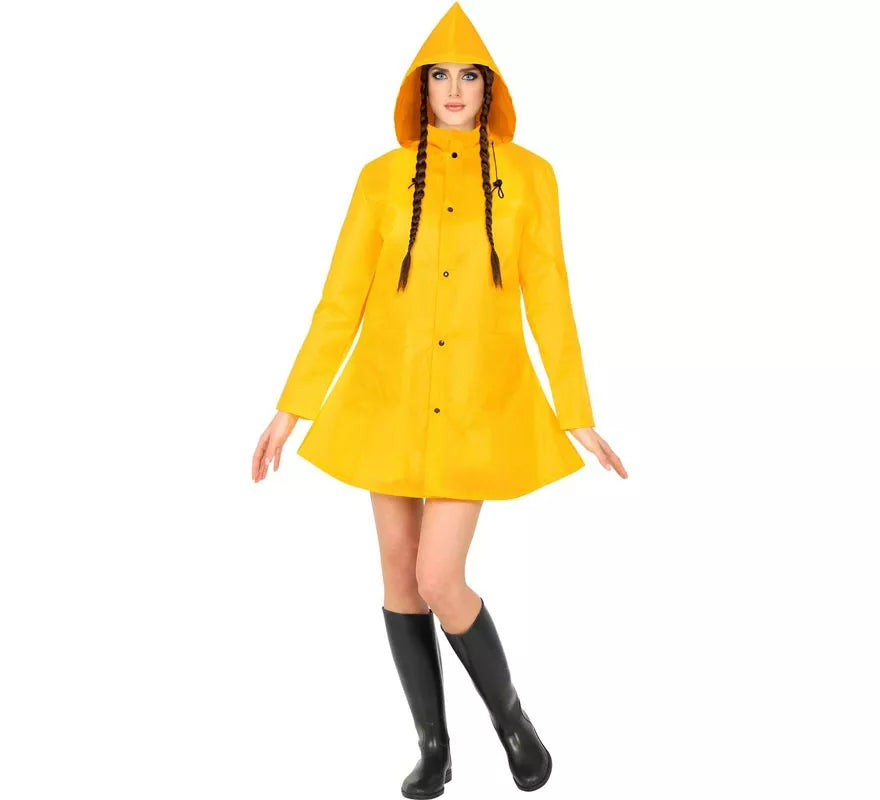 Translation missing: en.Disfraz de Poncho Chubasquero amarillo para adultos