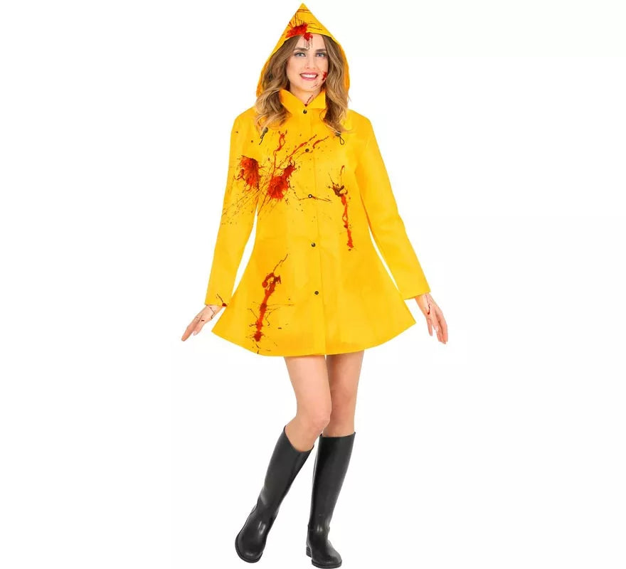 Translation missing: en.Disfraz de Poncho Chubasquero amarillo para adultos