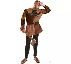 Brown Medieval Innkeeper Costume for Men