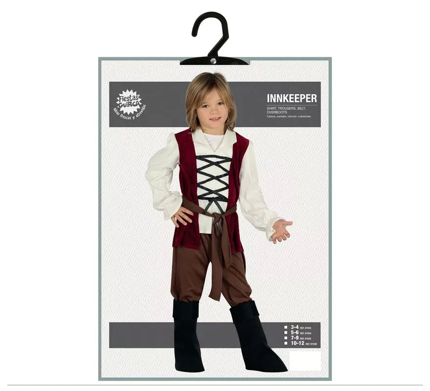Disfraz de Posadero Medieval para niño