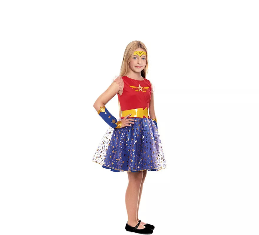 Disfraz de Power Woman para niña