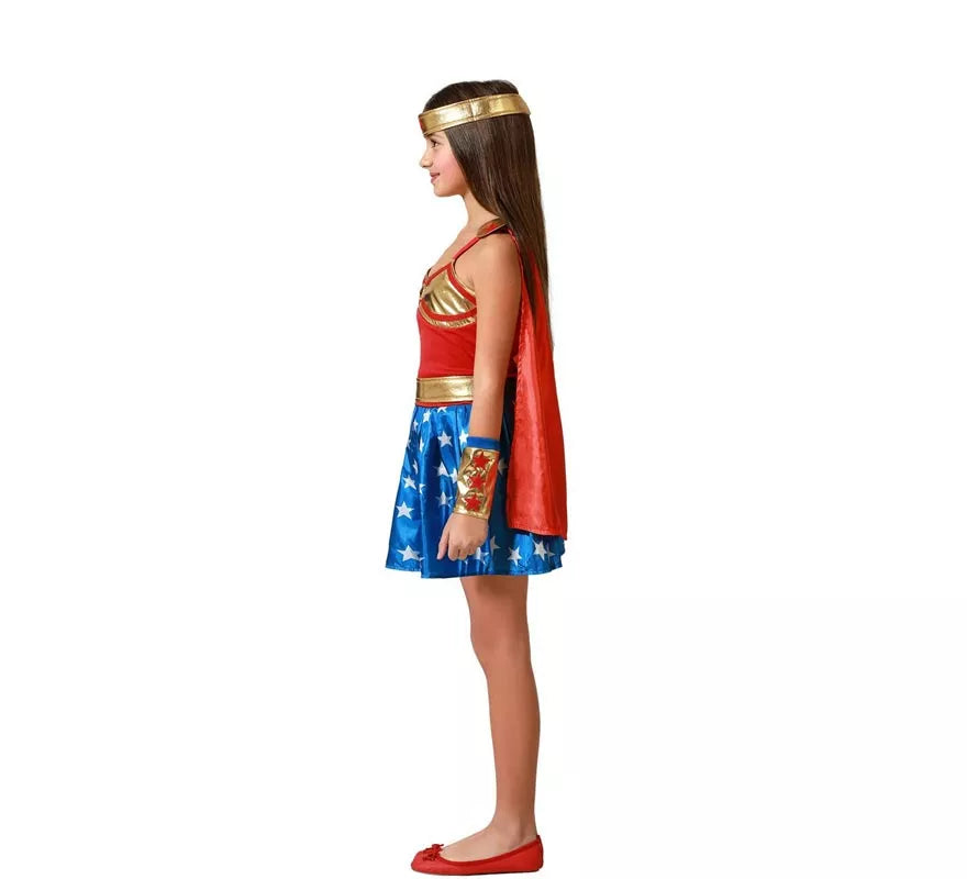 Disfraz de Power Woman para niña