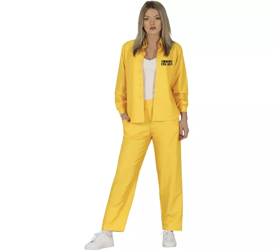 Disfraz de Presa Amarillo para mujer