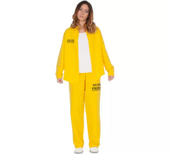 Yellow Prisoner Costume for Women