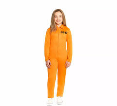 Orange prisoner costume for girls