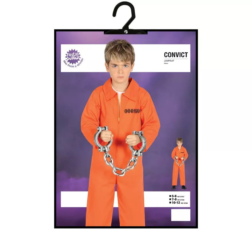 Disfraz de Presidiario para niño