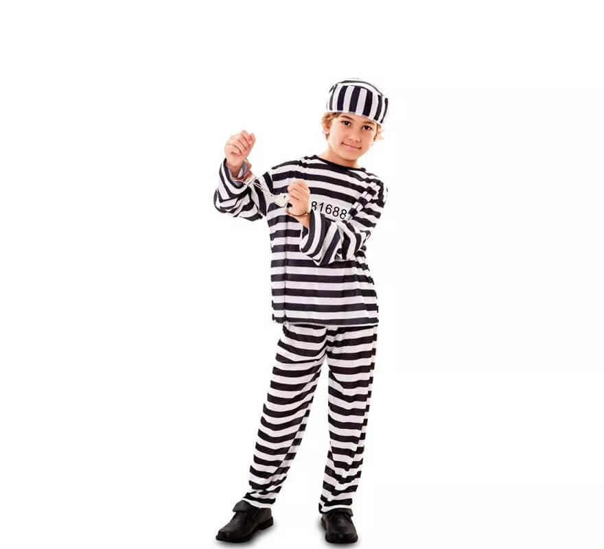Disfraz de Preso Clásico para niño
