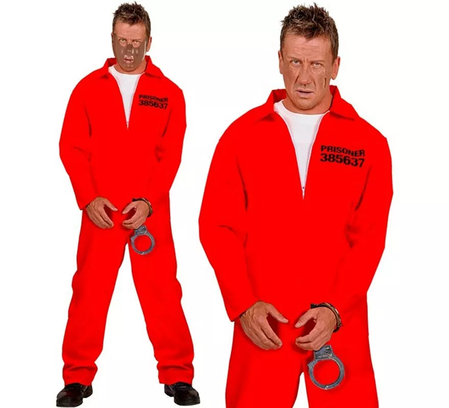 Disfraz de Preso Loco para hombre