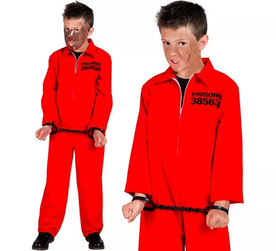 Disfraz de Preso Loco para niño