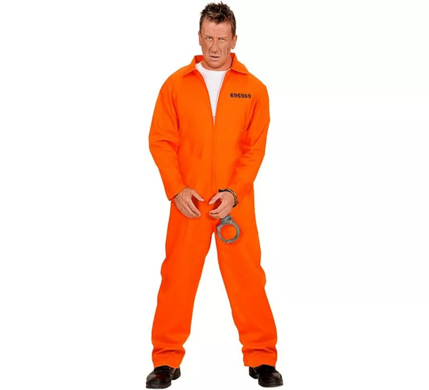 Disfraz de Preso naranja para hombre