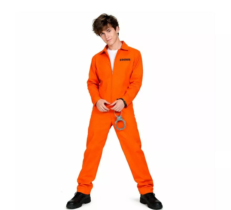 Disfraz de Preso naranja para hombre