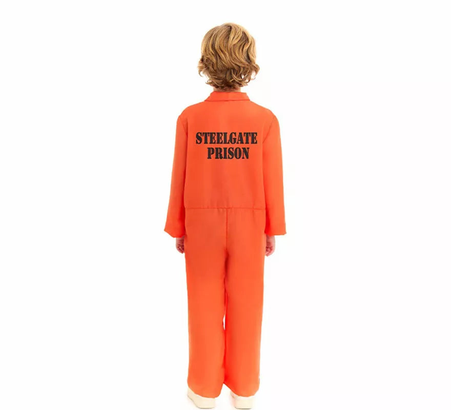 Disfraz de Preso naranja para niño