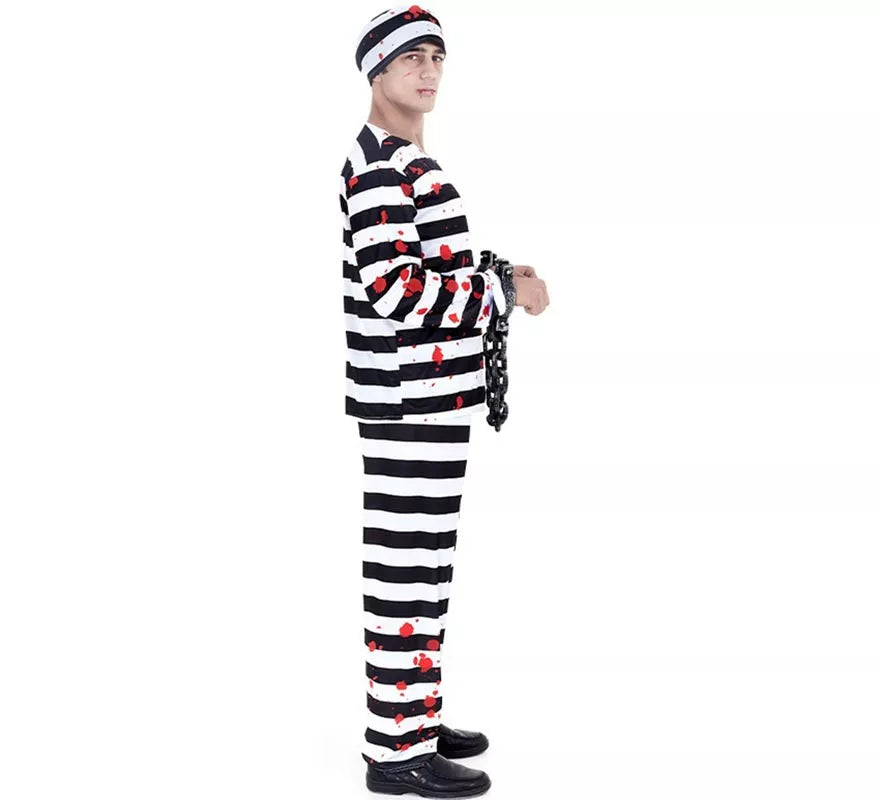 Disfraz de Preso Sangriento para hombre