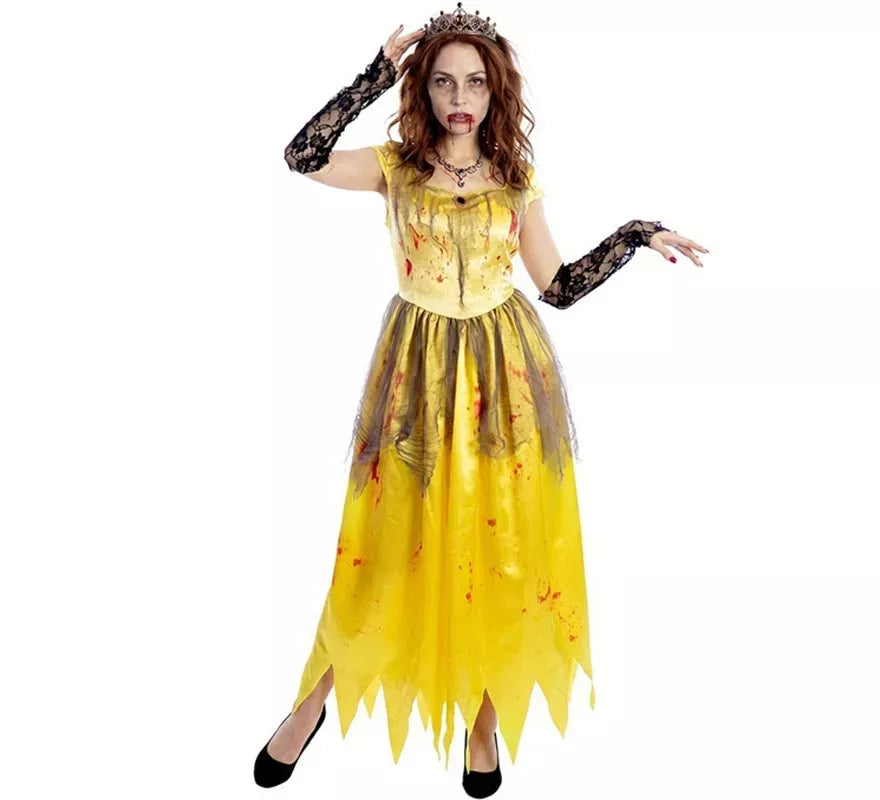 Translation missing: en.Disfraz de Princesa amarilla Zombie para mujer