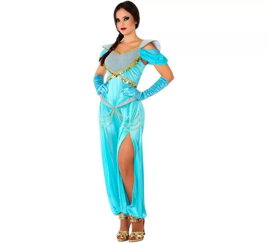 Disfraz de Princesa Árabe Azul para mujer