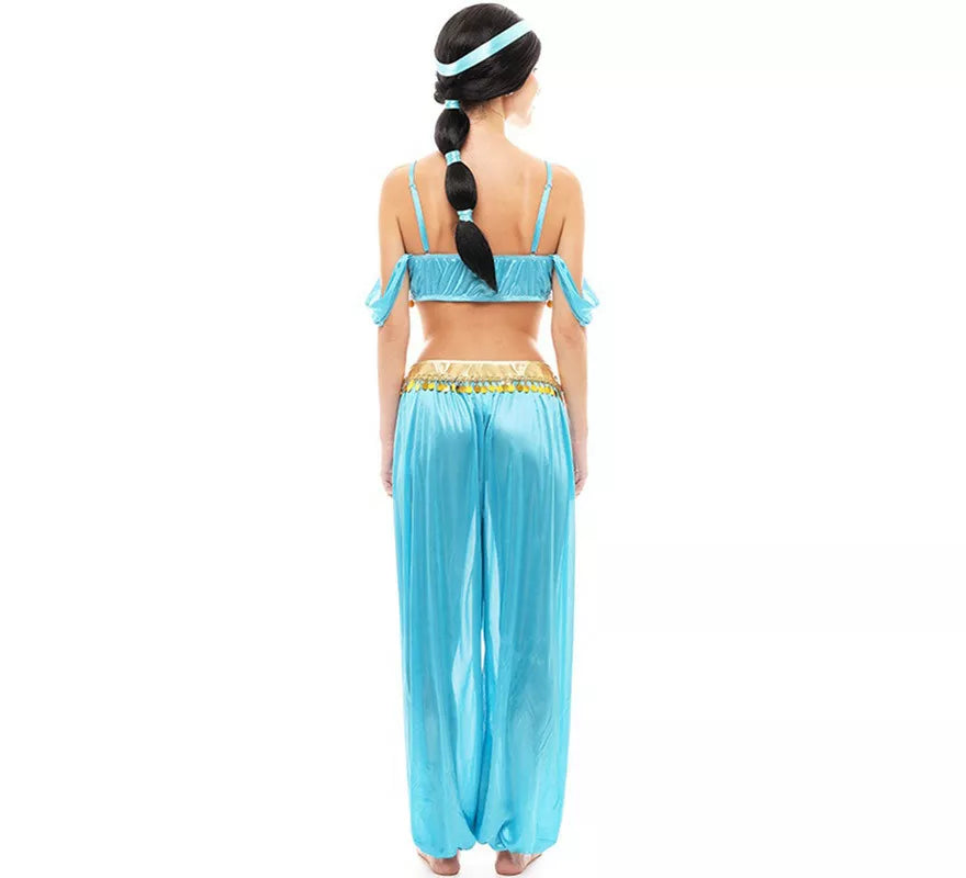 Translation missing: en.Disfraz de Princesa Árabe azul para mujer