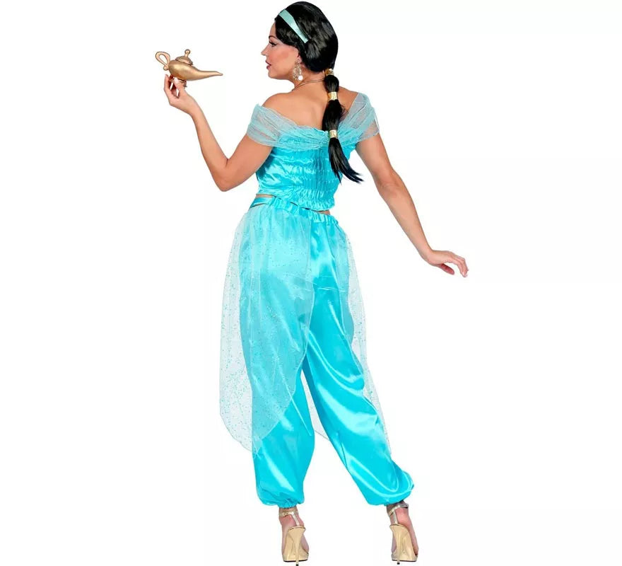Disfraz de Princesa Árabe azul para mujer