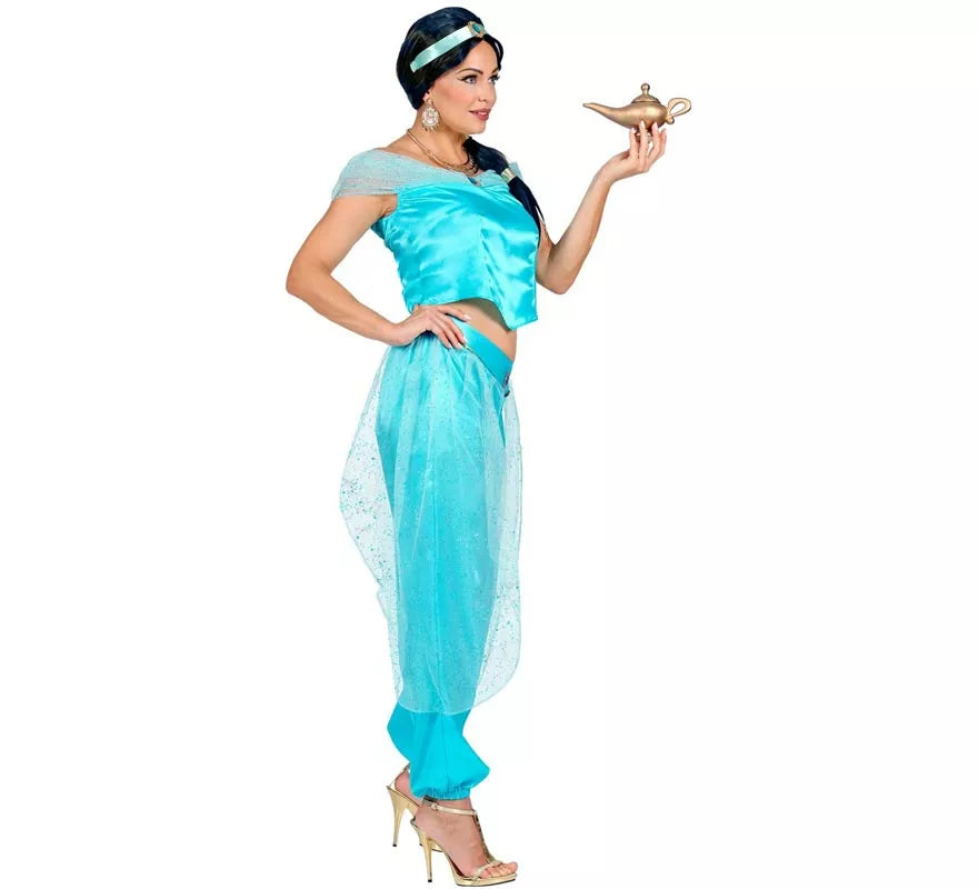 Translation missing: en.Disfraz de Princesa Árabe azul para mujer