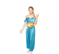 Blue Arabian Princess costume for girls