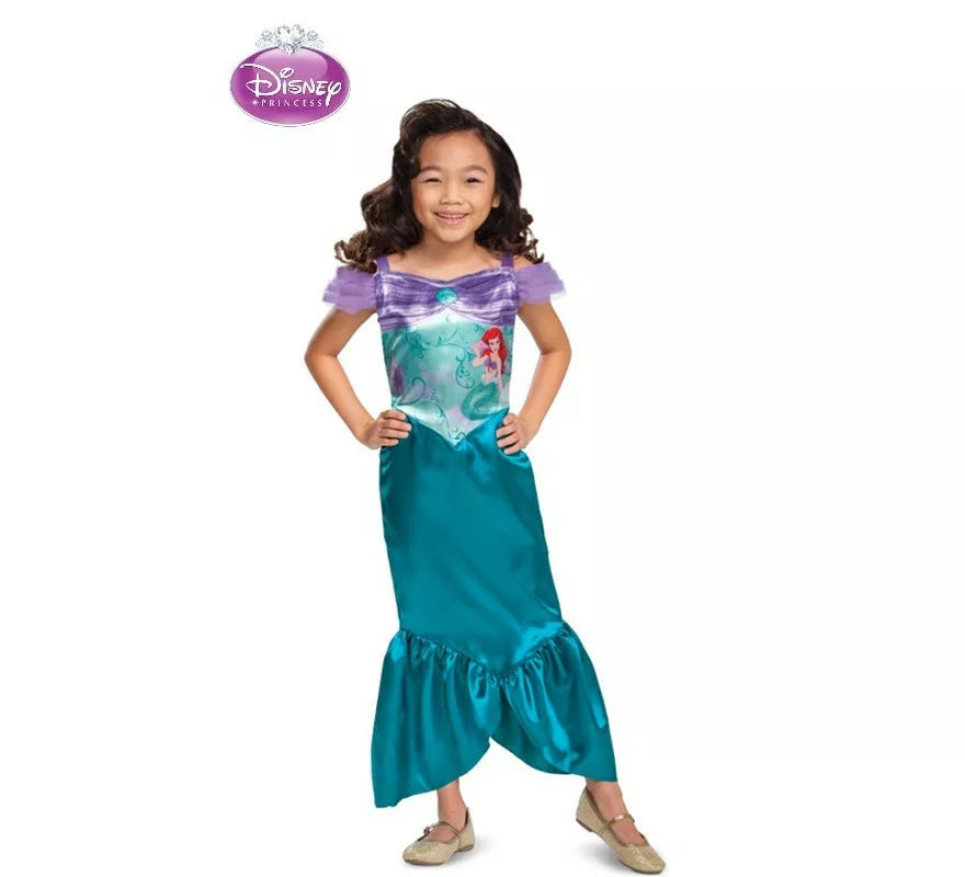 Translation missing: en.Disfraz de Princesa Ariel Básico Plus para niña