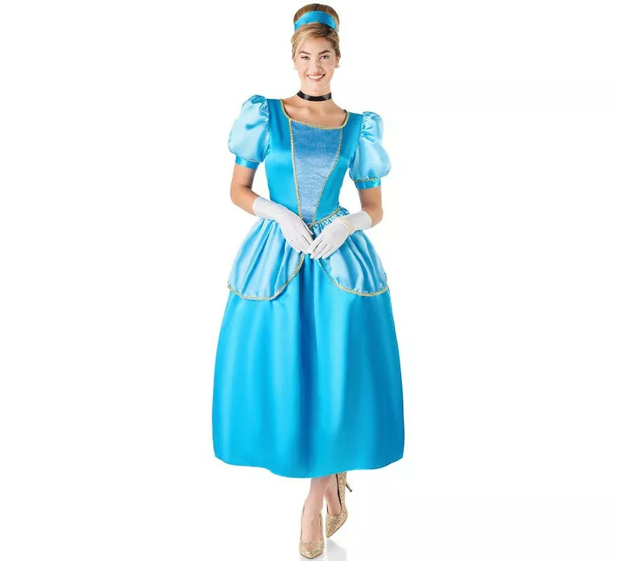 Translation missing: en.Disfraz de Princesa azul celeste de cuento para mujer