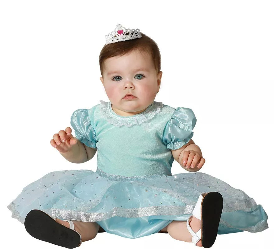 Translation missing: en.Disfraz de Princesa azul celeste para bebé