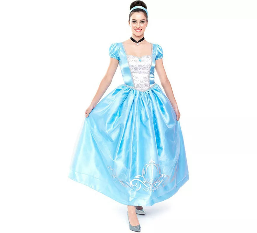 Disfraz de Princesa Azul de Cuento de Hadas para mujer