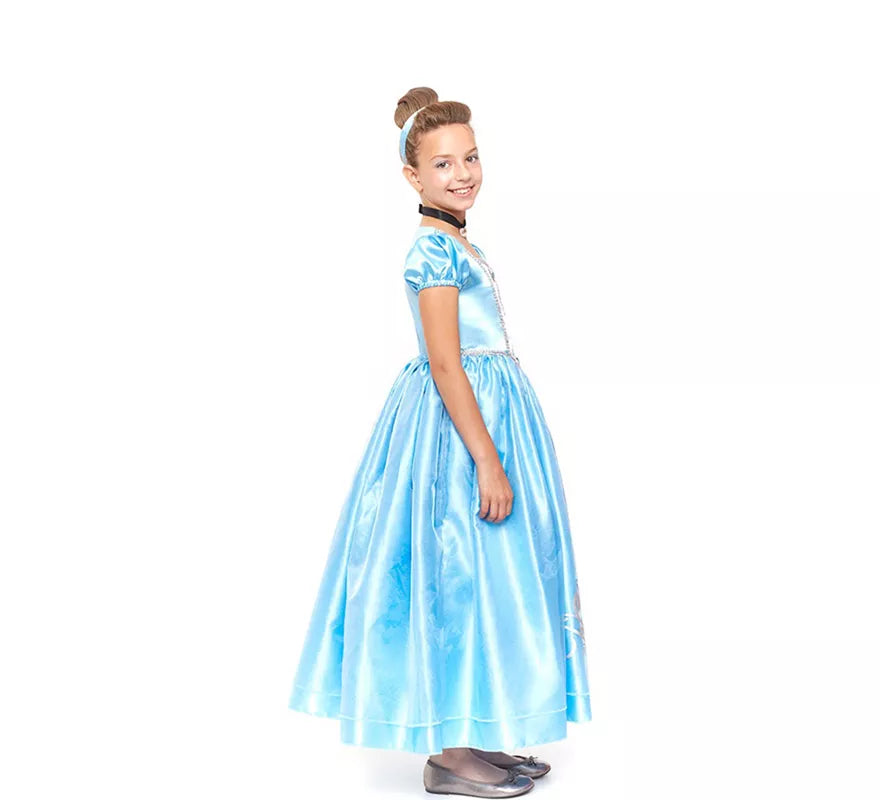 Disfraz de Princesa Azul de Cuento de Hadas para niña