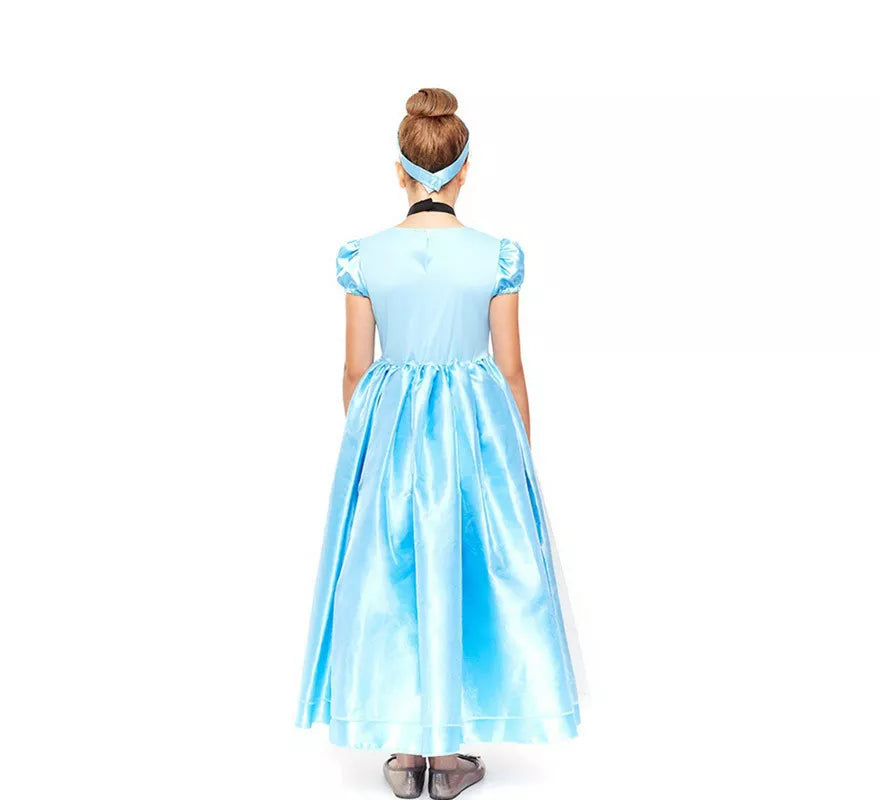 Disfraz de Princesa Azul de Cuento de Hadas para niña