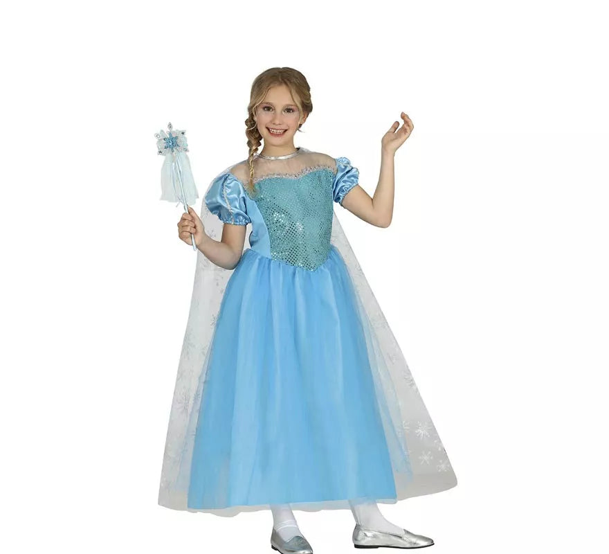 Disfraz de Princesa Azul de Hielo para niña