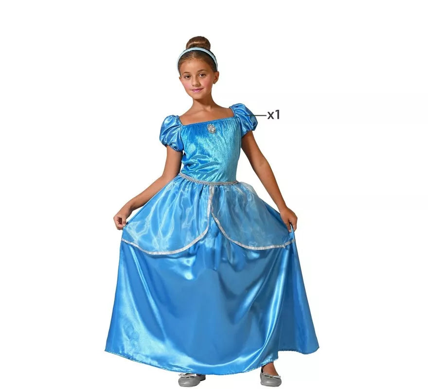 Translation missing: en.Disfraz de Princesa azul para niña