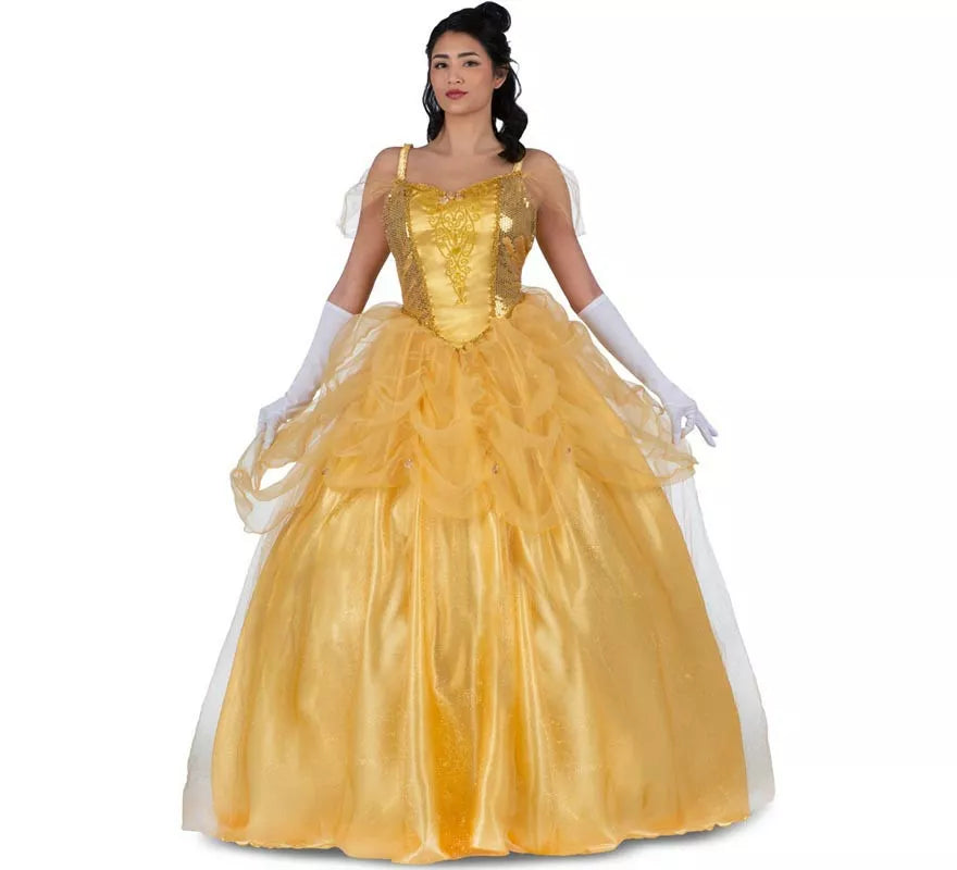 Translation missing: en.Disfraz de Princesa Bella amarilla para mujer