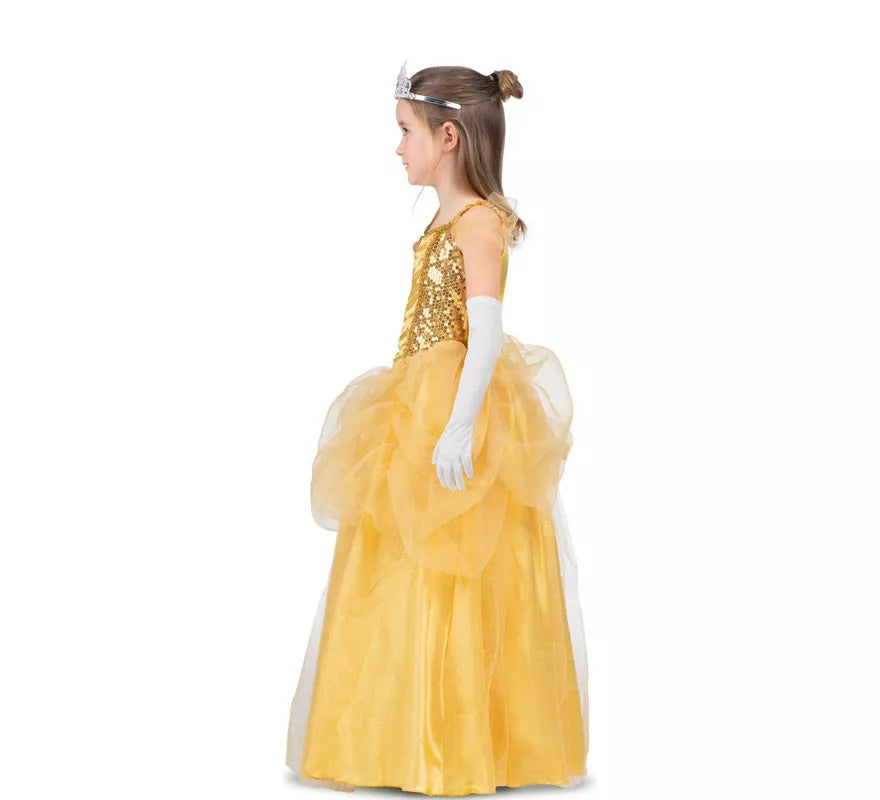 Translation missing: en.Disfraz de Princesa Bella amarilla para niña