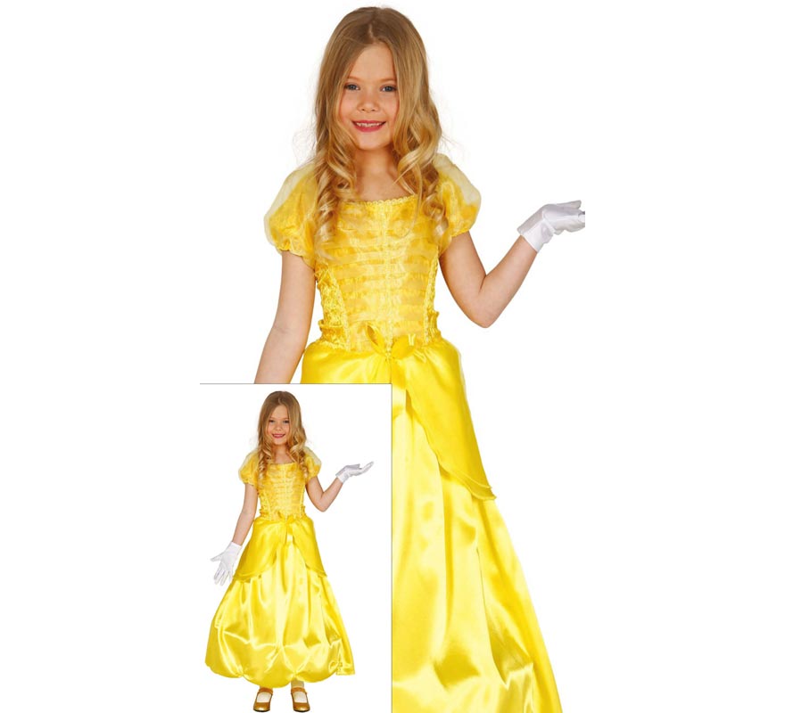 Translation missing: en.Disfraz de Princesa de Cuento amarilla para niña