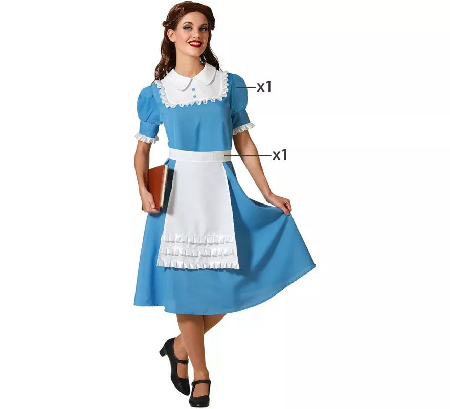 Disfraz de Princesa de Cuento azul para mujer