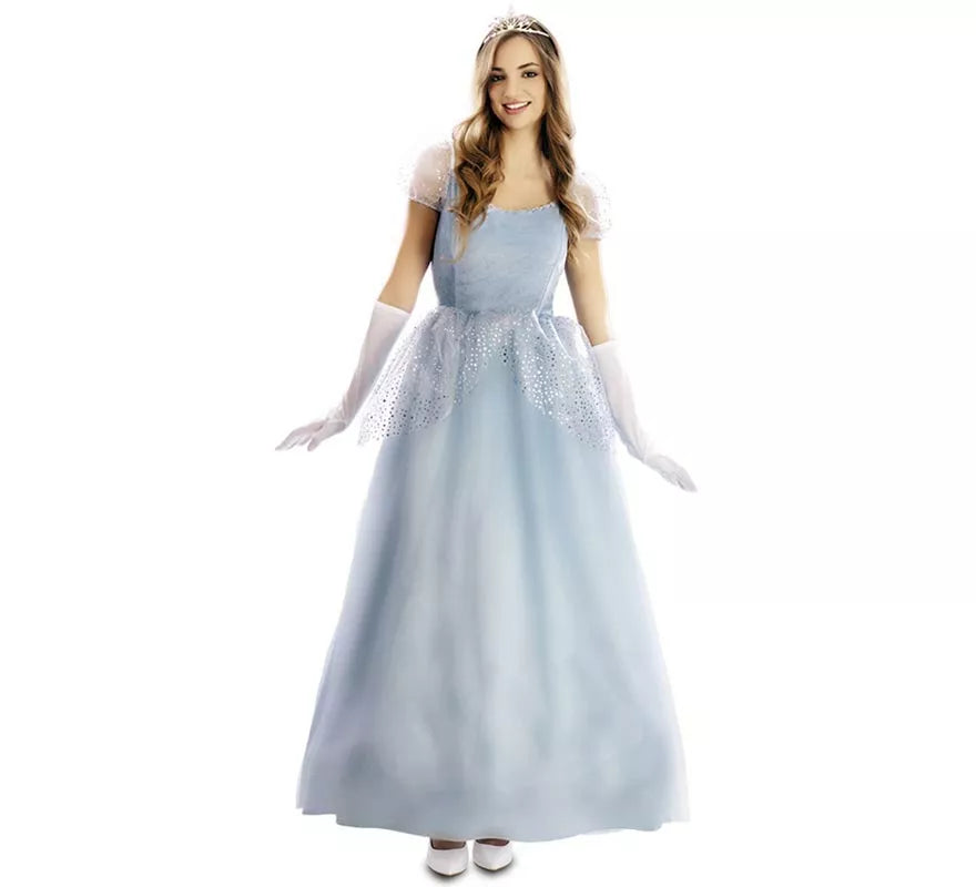 Disfraz de Princesa de Cuento azul para mujer